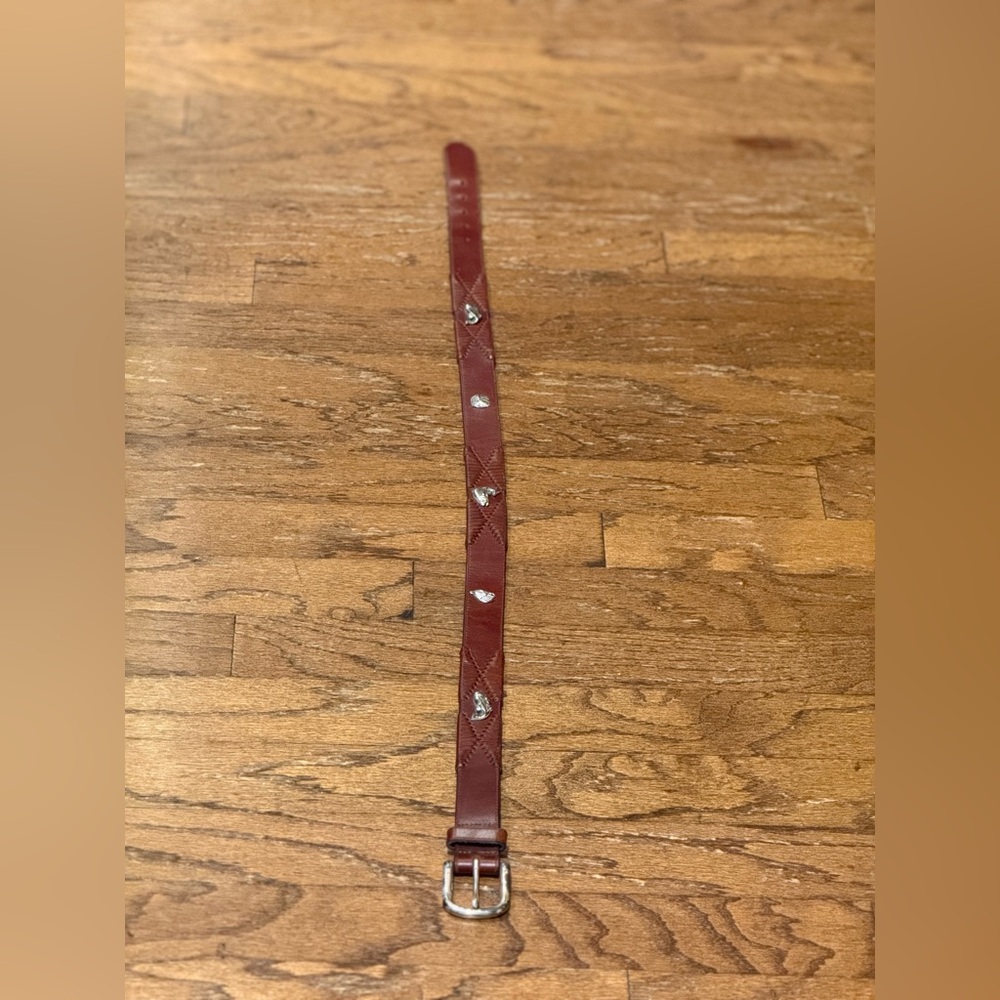 Brighton Fly Fishing Theme Woven Brown Leather Silver Belt 94207 Men's Size 36 - Picture 11 of 13